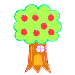 デザイン名/ りんごの木