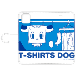 洗濯され干されるＴシャツ犬