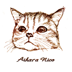 デザイン名/ にゃんこ（ドローイング）