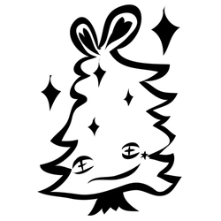 デザイン名/ ツリー影絵