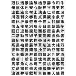 デザイン名/ 漢字大好き人名地名エトエトラ