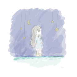 デザイン名/ Under the night sky