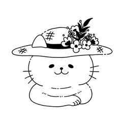 デザイン名/ 麦わらにゃんこ