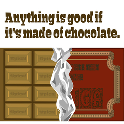 デザイン名/ チョコレートから出来ているのならば何でもいい。（バナナチョコ）