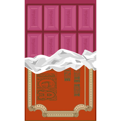 デザイン名/ ルビーチョコスマホカバー