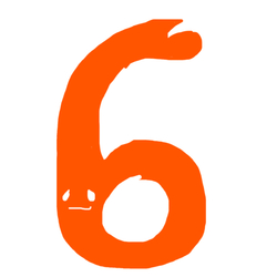 デザイン名/ #数字Tシャツ 6才6番手6号さん